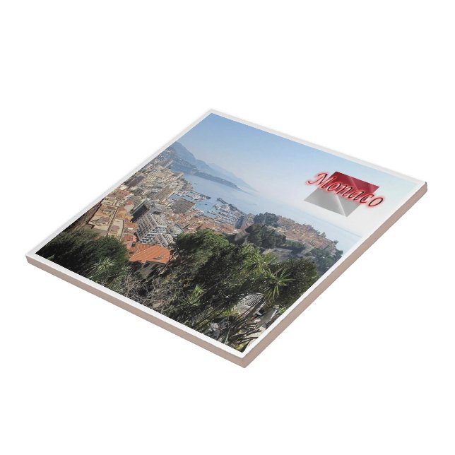 Carreau zMC025 MONACO du haut du jardin exotique (Côté)