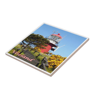 Carreau zNL021 Phare de VLIELAND, îles frisonnes néerlanda