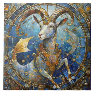 Carreau Zodiaque - Capricorne la Chèvre de mer