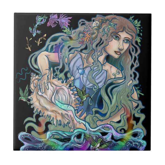 Carreau Zodiaque de Verseau (Devant)