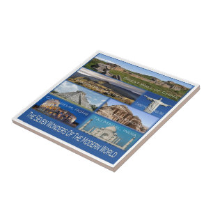 Carreau zPE006 Les sept merveilles du monde,