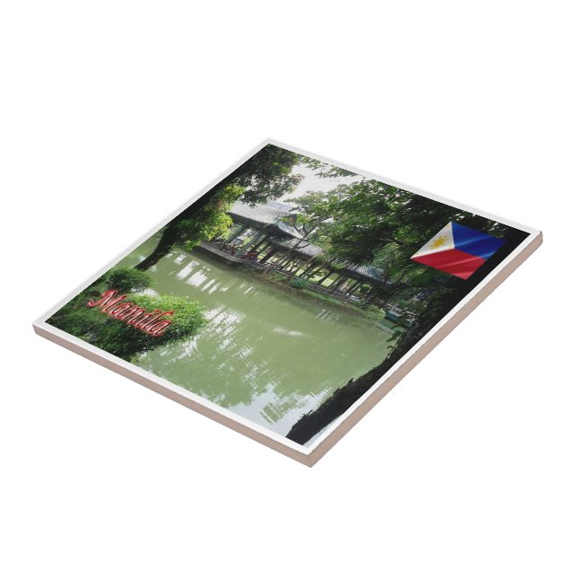 Carreau zPH007 Jardin chinois de MANILA Philippines (Côté)