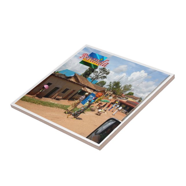 Carreau zRW009 RWANDA, Kigali, Butare, Afrique, (Côté)