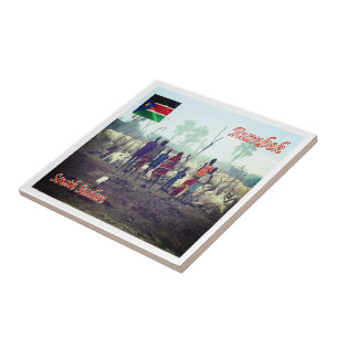 Carreau zSS004 RUMBEK, Camp de bétail, Soudan du Sud,