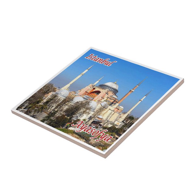 Carreau zTR018 BASILICA SAINT SOPHIA, Istanbul, Turquie (Côté)