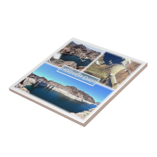 Carreau zUS015 HOOVER DAM, Mosaïque, lac Meid, (Côté)