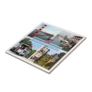 Carreau zUS029 SAN FRANCISCO, Mosaic, Californie,