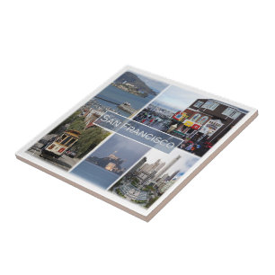 Carreau zUS031 SAN FRANCISCO, Mosaic, Californie,