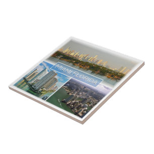 Carreau zUS038 MIAMI, FLORIDE, Mosaïque, Amérique,