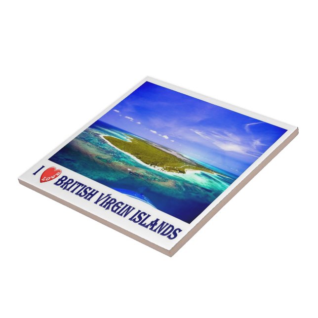 Carreau zVG007 BRITISH VIRGIN ISLANDS I Love, (Côté)