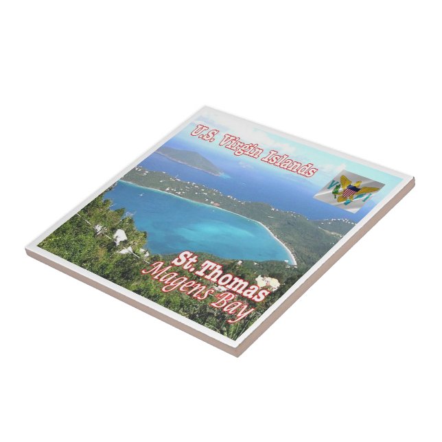 Carreau zVI012 SAINT THOMAS, Baie de Magens, îles Vierges, (Côté)