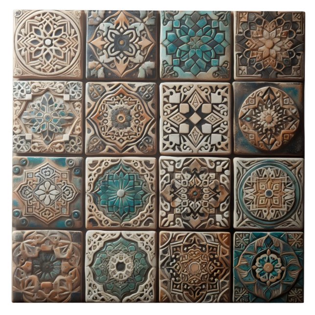 Carreaux Ariments Tonalités Terre Artisanat (Devant)