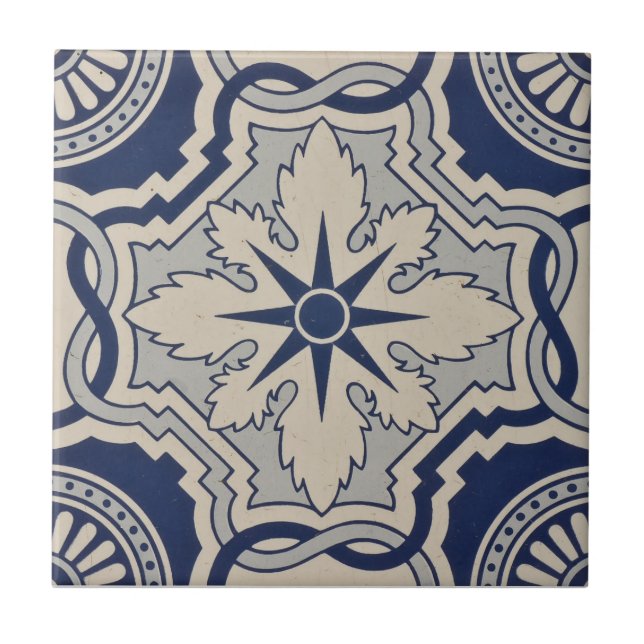 Carreaux azulejos bleu portugais (Devant)