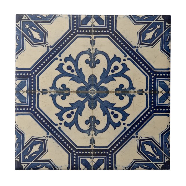 Carreaux azulejos bleu portugais (Devant)