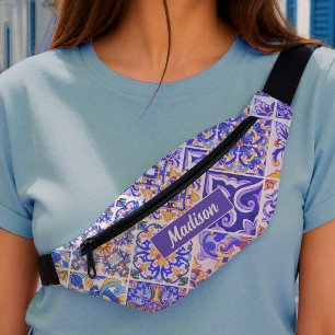 Carreaux bleus violets siciliens méditerranéens me