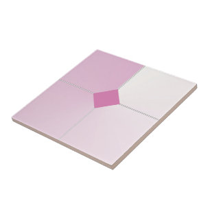 Carreaux conçus rose et blanc
