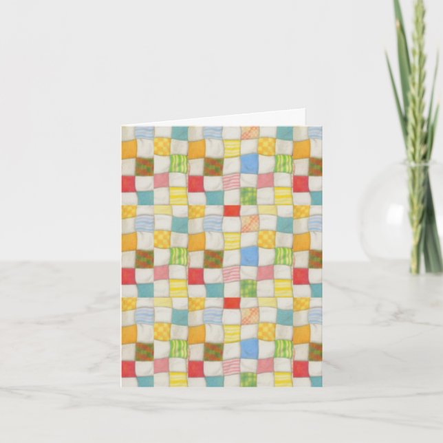 CARREAUX CRAZY Carte de note d'anniversaire (Devant)