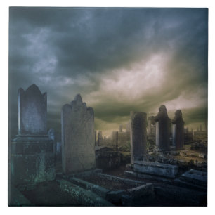 Carreaux d'affichage gothique de cimetière