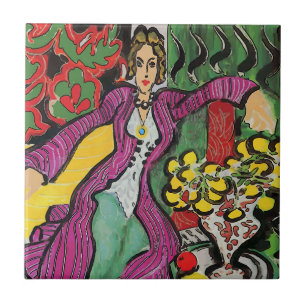 Carreaux d'art Abstraits, Nancy avec fleurs