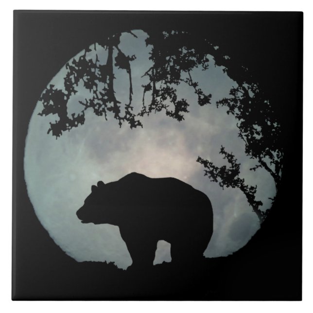 Carreaux d'art de la Pleine lune de l'ours (Devant)