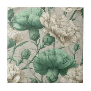 Carreaux de Carnation Vintage Tendance Pour Espac