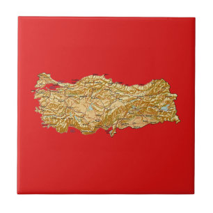 Carreaux de carte de la Turquie