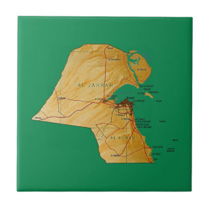 Carreaux de carte du Koweït