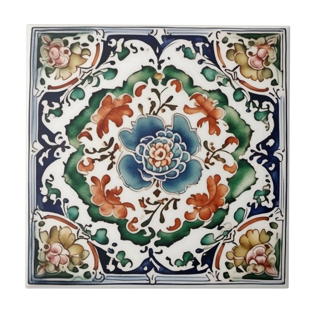 Carreaux de céramique Art nouveau vintage (Devant)
