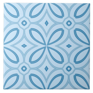 Carreaux de céramique bleu géométrique