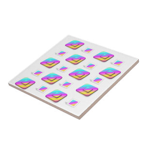Carreaux de Céramique Carrés Pastel