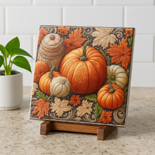 Carreaux de céramique de citrouilles décoratives d