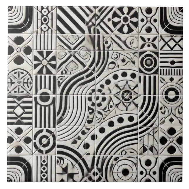 Carreaux de céramique de flux intemporels (Devant)