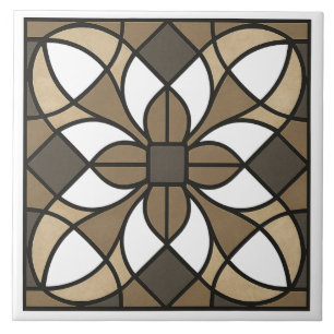Carreaux de Céramique de Ton Terre Neutre Aspect V