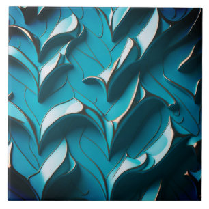 Carreaux de céramique décoratifs "Turquoise Waves 