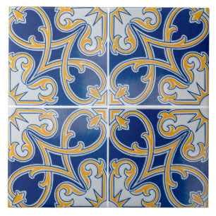 Carreaux de céramique émaillés traditionnels portu