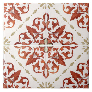 Carreaux de céramique émaillés traditionnels portu