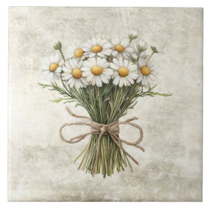 Carreaux de céramique faux floral rustique marguer