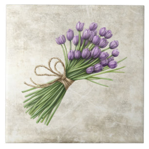 Carreaux de céramique faux floraux rustiques de tu