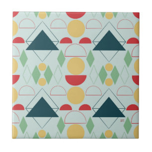 Carreaux de céramique Mid Century Mod géométrique