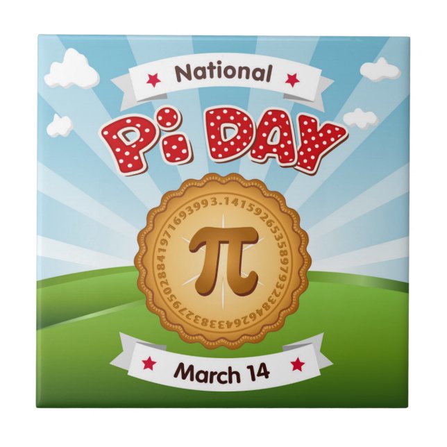 Carreaux de céramique Pi Day (Devant)