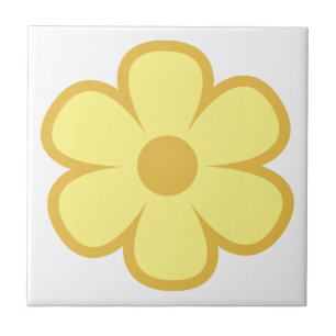 Carreaux de céramique rétro de fleurs des années 6