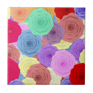Carreaux de céramique rose