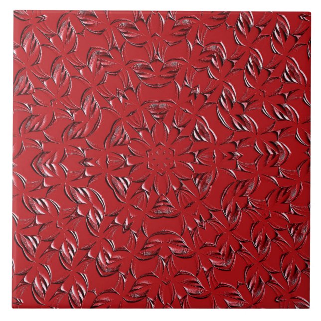 Carreaux de céramique rouge (Devant)