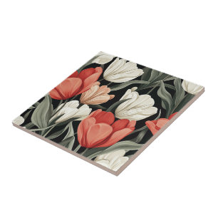 Carreaux De Céramique Tulipe Chic Pour Bain De Sty