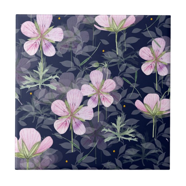Carreaux de céramique violets (Devant)