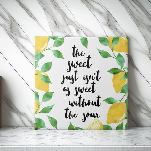 Carreaux de citation de citron doux et aigre