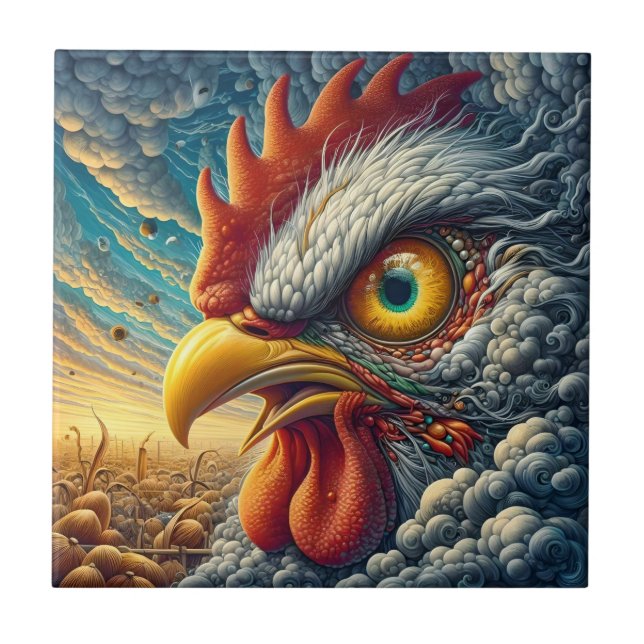 Carreaux de coq psychédélique (Devant)