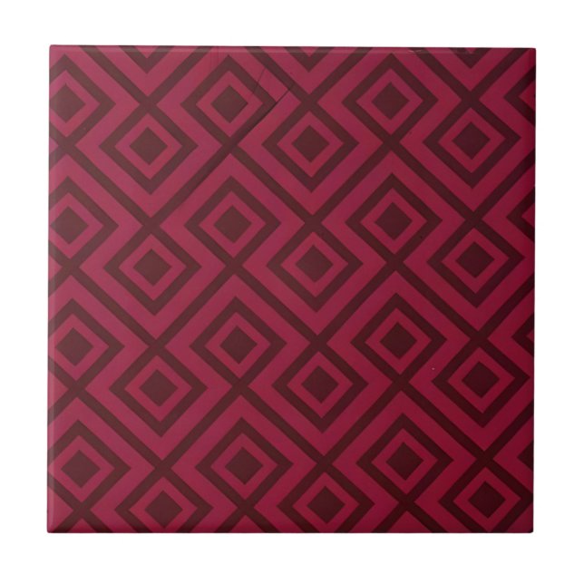carreaux de design sophistiqués framboise (Devant)