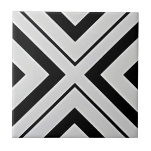 carreaux de diamants noirs et blancs