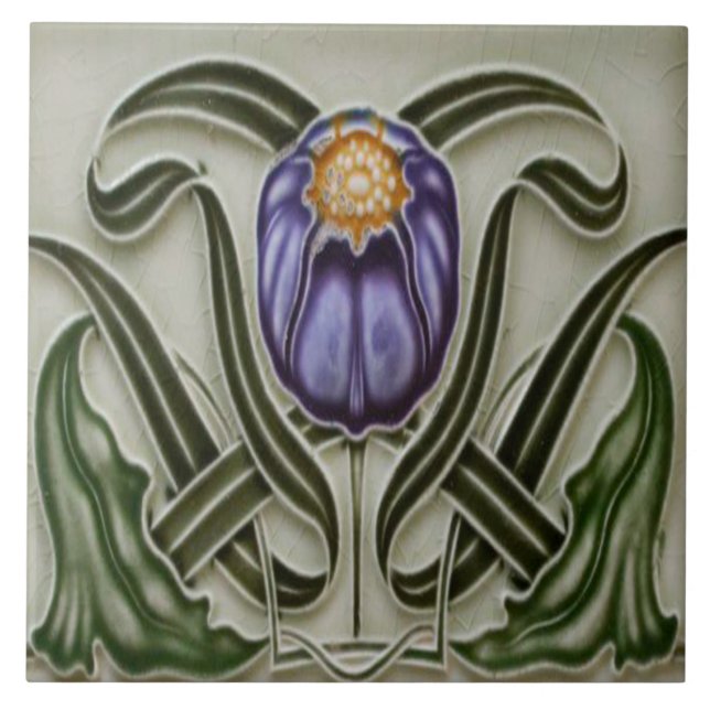 Carreaux de faïence Art Nouveau (Devant)